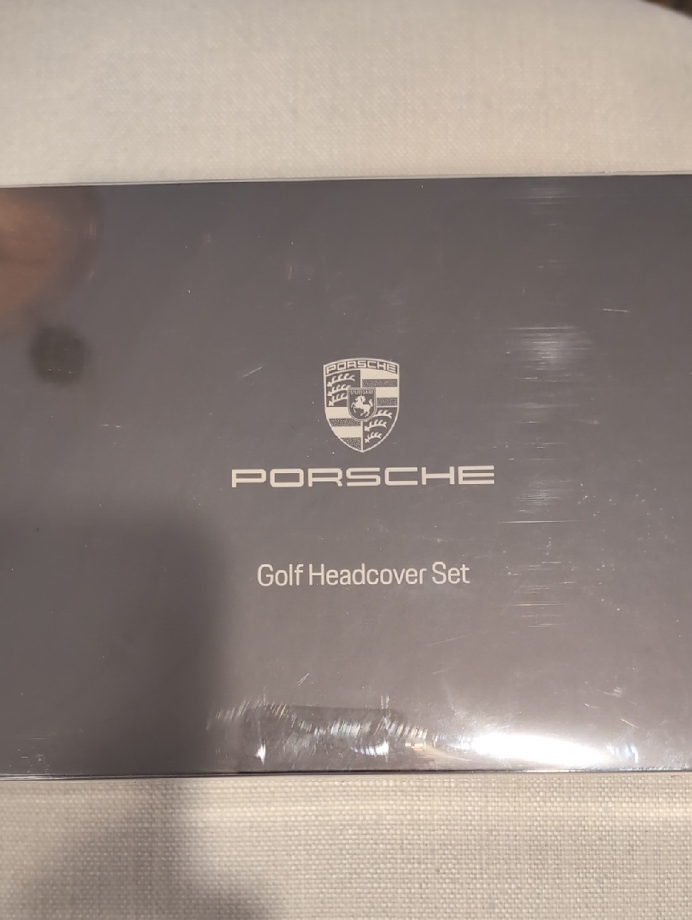 Porsche Design Black and Silver Golf Headcover Set Boxed